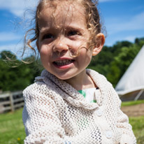 Bucklebury Farm - 30 June 2013 / Princess Alana with her ice-cream