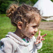 Bucklebury Farm - 30 June 2013 / Princess Alana with her ice-cream