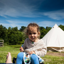 Bucklebury Farm - 30 June 2013 / Princess Alana with her ice-cream