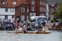 Henley-on-Thames - 06 July 2013 / Punt boat on the river