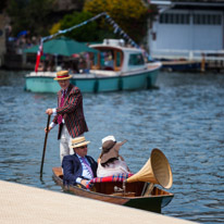 Henley-on-Thames - 06 July 2013 / Punt boat on the river