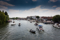 Henley-on-Thames - 06 July 2013 / The Thames River from the bridge...