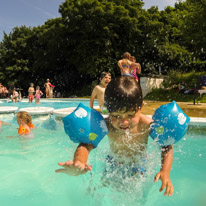 Shillingford - 13 July 2013 / Warm afternoon at the swimming pool with Isaac and Oscar