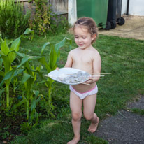 Henley-on-Thames - 13 July 2013 / Alana, very proud to bring some food for the barbecue...