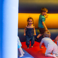 Henley-on-Thames - 19 July 2013 / Alana in the bouncy castle at Badgemore PreSchool