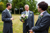 Cambridge - 20 July 2013 / Simon, the best man, and Simon's Father-in-law... Just as a side note, the flowers are also drinking Pimms