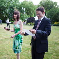 Cambridge - 20 July 2013 / Anne and Steve playing with a game called Smite