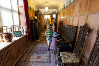 Nuffield - 21 July 2013 / Oscar and Alana in one of the corridor