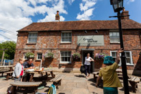 Inkpen - 03 August 2013 / The pub at Inkpen where we are supposed to meet up with the Harris