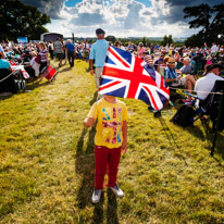 Highclere Castle - 03 August 2013 / Oscar with his flag