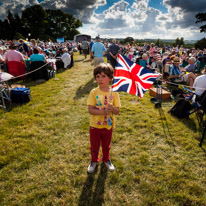 Highclere Castle - 03 August 2013 / Oscar with his flag