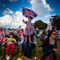 Highclere Castle - 03 August 2013 / Alana waving her flag