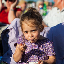 Highclere Castle - 03 August 2013 / Alana and her favorite activity... eating ice-cream