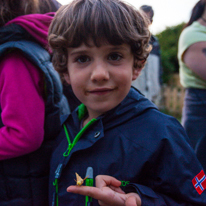 Hill Head - 09 August 2013 / Oscar with a moth on his hand...