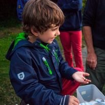 Hill Head - 09 August 2013 / Oscar with a moth on his hand...