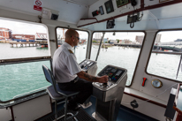 Portsmouth - 09 August 2013 / The captain of the ferry