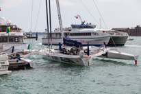 Portsmouth - 09 August 2013 / Gitana XV getting ready before the Fastnet