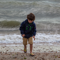 Hill Head - 10 August 2013 / Oscar playing on the beach at Hill Head