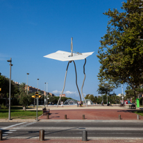 Barcelona - 23 August 2013 / Urban and square by the Olympic port of Barcelona