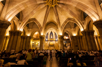 Barcelona - 23 August 2013 / On our way to the hotel, we stopped in the chapel below the Sagra de la Familia for a mass... Very nice.