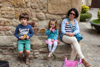 Pals - 25 August 2013 / The family in Pals having an ice-cream