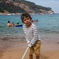 Begur - 28 August 2013 / Oscar playing on the beach