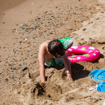 Sa Riera - 29 August 2013 / Oscar playing on the beach