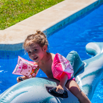 Begur - 30 August 2013 / Alana in the swimming pool