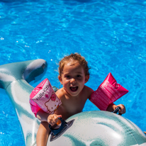 Begur - 30 August 2013 / Alana in the swimming pool