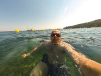 Calella de Palafrugell - 31 August 2013 / Me swimming