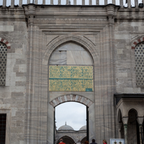 Istanbul - 3-5 October 2013 / The entrance door of the blue mosque