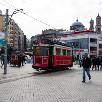 Istanbul - 3-5 October 2013 / tramway on Taksim square
