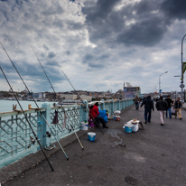 Istanbul - 3-5 October 2013 / Fishermen from the bridge