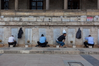 Istanbul - 3-5 October 2013 / People performing the taharah or ablutions on a wudu