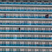 Conformism / 4 October 2013 during a boat tour on the Bosphorus in Istanbul. This photo is of one of the biggest cruise boat I have ever seen. Huge boat, city on the water