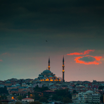 Istanbul - 3-5 October 2013 / An amazing sunset on one of the beautiful mosque. This place is full of mistery and charm. Loved it