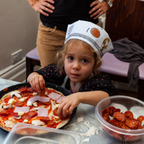 Henley-on-Thames - 10 October 2013 / Princess Alana loading her pizza