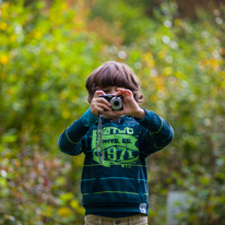 Henley-on-Thames - 12 October 2013 / Oscar playing with his new camera