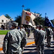 San Antonio - 02 November 2013 / US Army ceremony by the Alamo