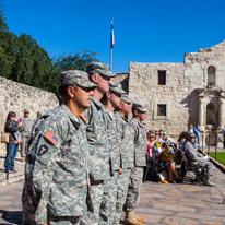 San Antonio - 02 November 2013 / US Army ceremony by the Alamo