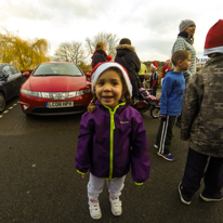 Henley-on-Thames - 12 December 2013 / Alana at the start of the Santa fun run