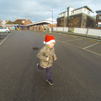 Henley-on-Thames - 12 December 2013 / Running with Oscar by the station