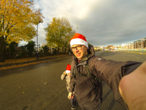Henley-on-Thames - 12 December 2013 / Running with Oscar by the station