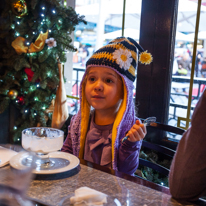 London - 28 December 2013 / Princess Alana with her new hat and also fascinated by Nigel