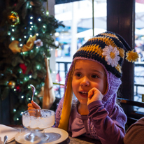 London - 28 December 2013 / Princess Alana with her new hat and also fascinated by Nigel