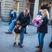 London - 28 December 2013 / Nigel trying to be carried by Oscar...