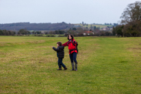 Hambleden - 31 December 2013 / Jess and Oscar on our way back