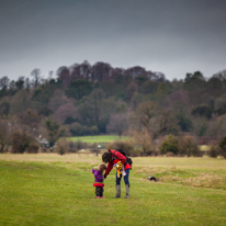 Hambleden - 31 December 2013 / Alana and Jess in the fields