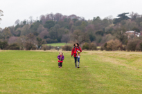 Hambleden - 31 December 2013 / Alana and Jess in the fields