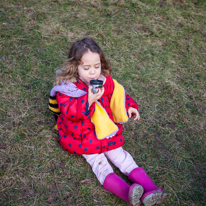 Turville - 02 January 2014 / Alana having a hot chocolate